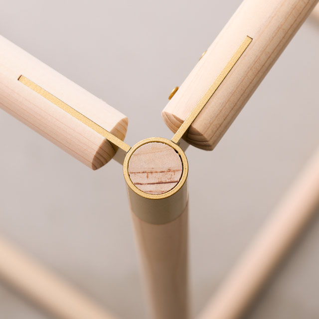 【WEB限定】建彦木工　BRACE　サイドテーブル　	ナチュラル