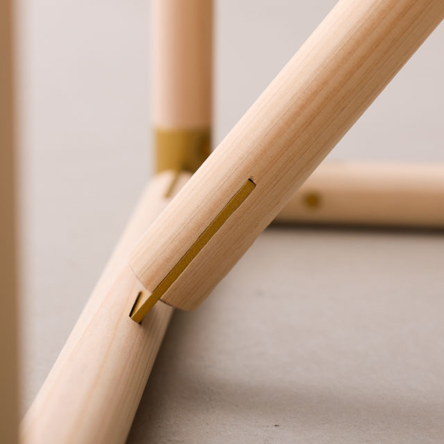 【WEB限定】建彦木工　BRACE　サイドテーブル　	ナチュラル