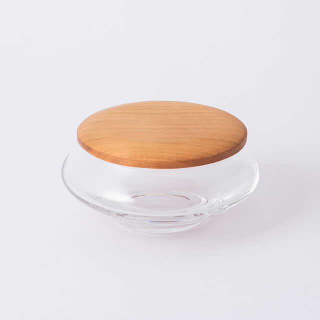 木々と野花のポプリと硝子の蓋物 セット