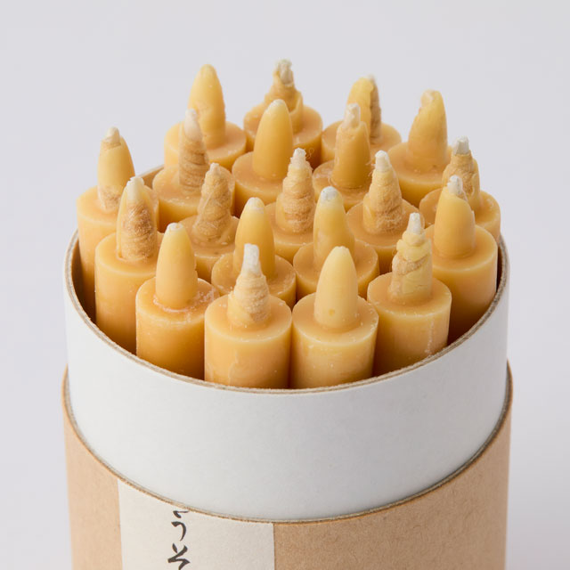 【WEB限定】大與 お米のろうそく 1号燭台セット 燭台白