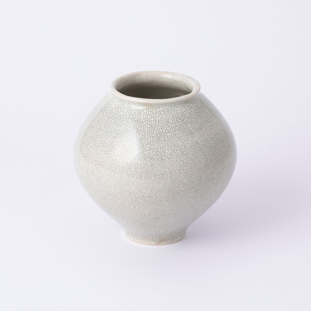 瀬戸焼の花入れ 甕型