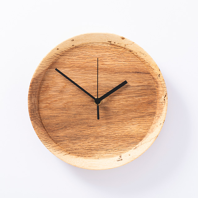 RetRe 虫喰いの壁掛け時計　丸