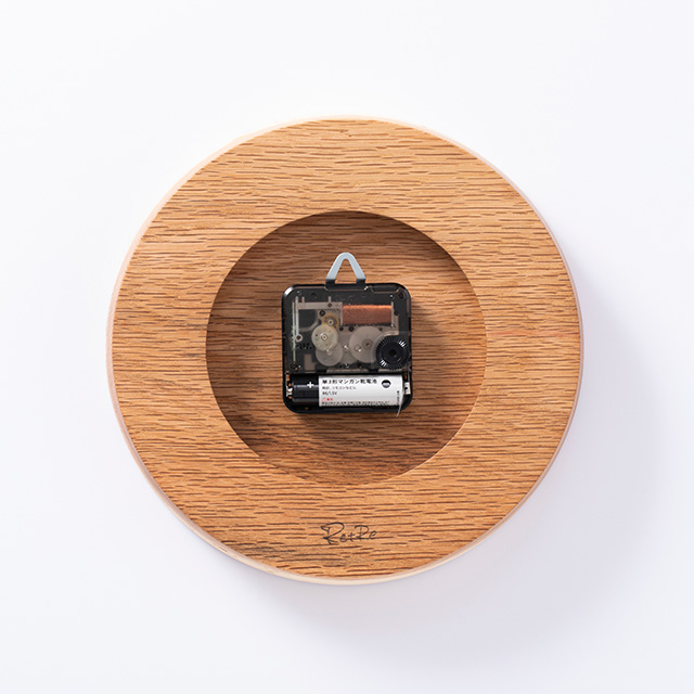 RetRe 虫喰いの壁掛け時計　丸