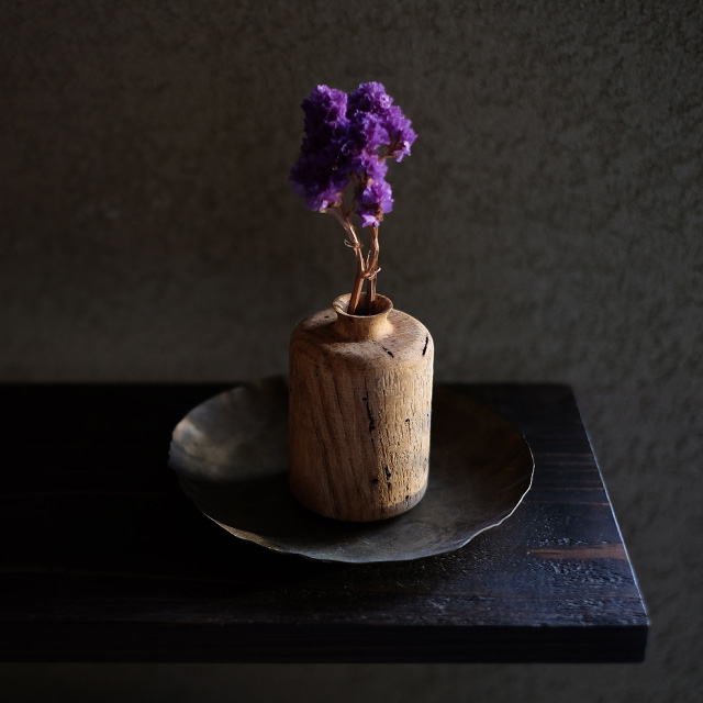 RetRe 虫喰いの花器　筒