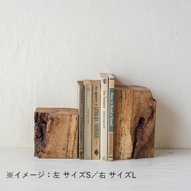 RetRe　虫喰いのブックエンド　S