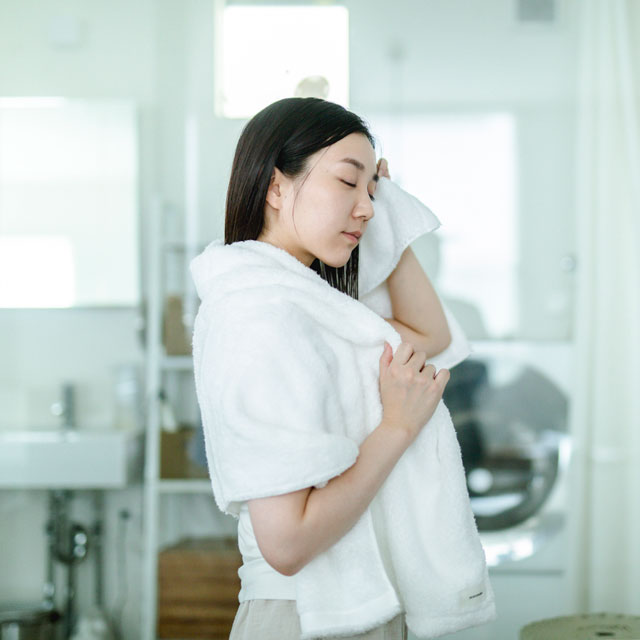 MOFA肌着のタオル　バスタオル ローズベージュ ﾊﾞｽﾀｵﾙ