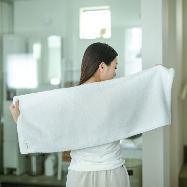 MOFA肌着のタオル　バスタオル ローズベージュ ﾊﾞｽﾀｵﾙ