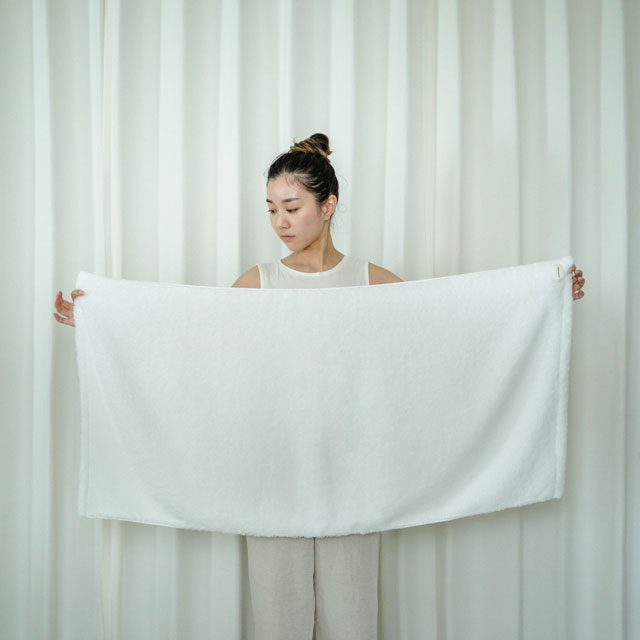 MOFA肌着のタオル　バスタオル ローズベージュ ﾊﾞｽﾀｵﾙ