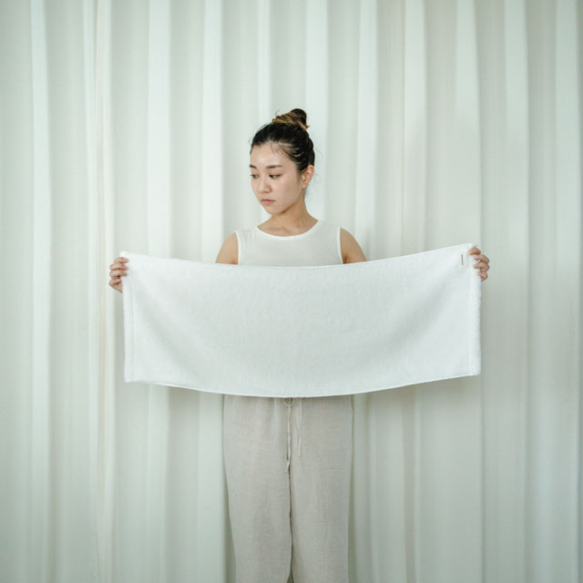 MOFA肌着のタオル　ラージフェイスタオル ホワイト ﾗｰｼﾞﾌｪｲｽ