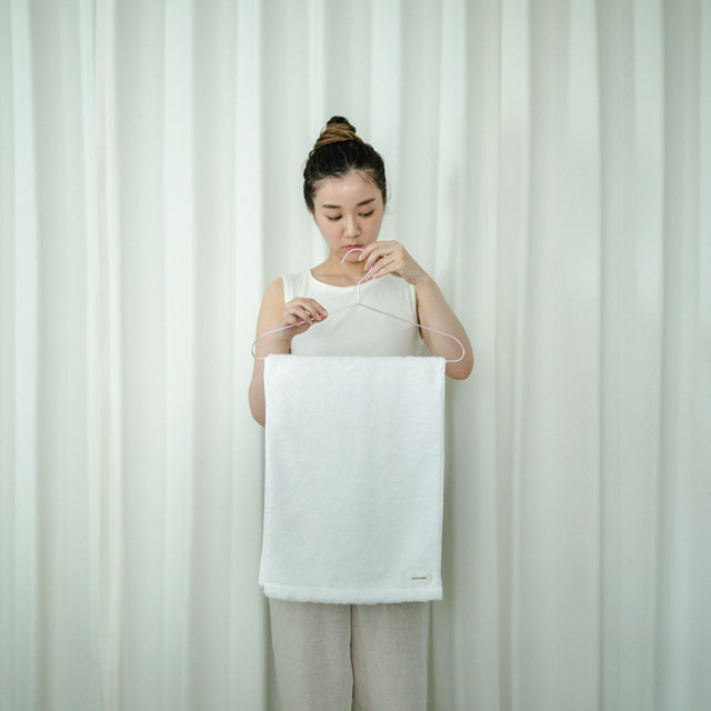 MOFA肌着のタオル　ラージフェイスタオル ホワイト ﾗｰｼﾞﾌｪｲｽ