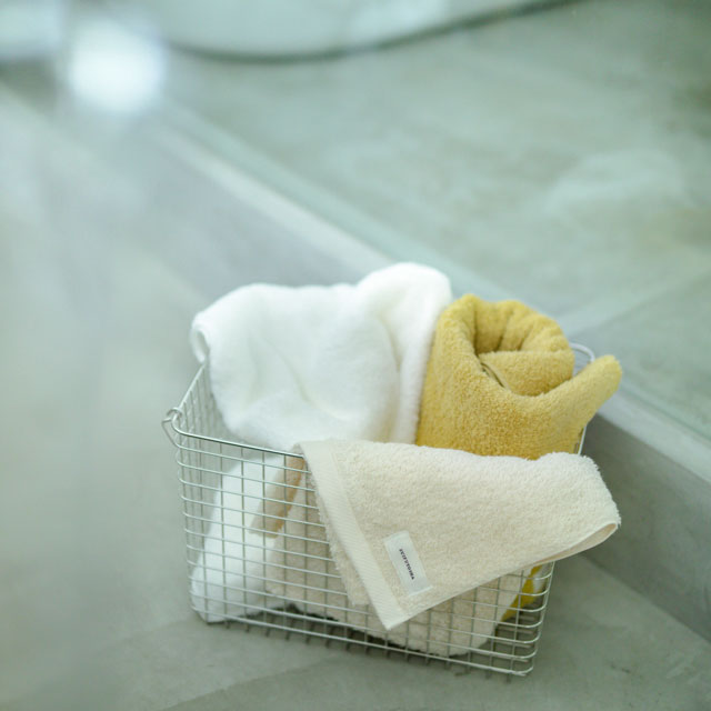 SALA肌着のタオル　ラージフェイスタオル マスタード ﾗｰｼﾞﾌｪｲｽ