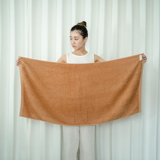 ECORオーガニックタオル　バスタオル サンドベージュ ﾊﾞｽﾀｵﾙ