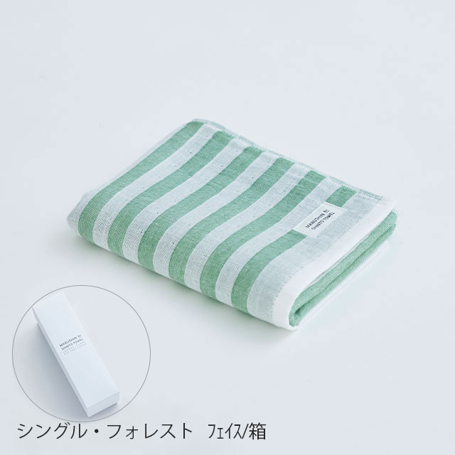 シマ　フェイスタオル 色地・シャドウ ﾌｪｲｽ/箱