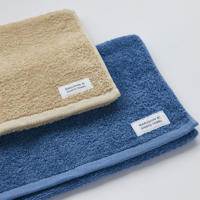 ユキネサラシ フェイスタオル ブルー フェイス/PP