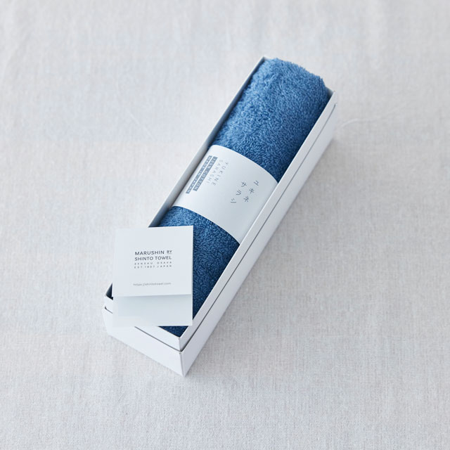 ユキネサラシ フェイスタオル ブルー フェイス/PP