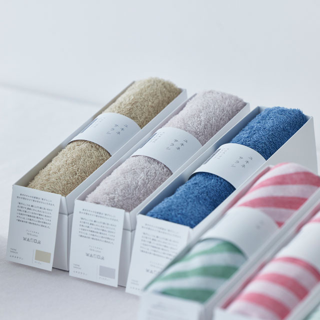 ユキネサラシ フェイスタオル ブルー フェイス/PP