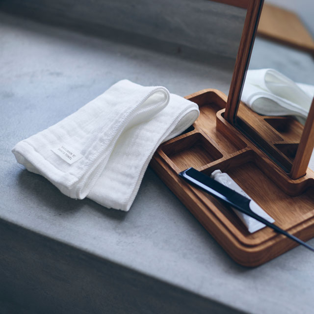 ランダムガーゼ　フェイスタオル ベージュ ﾌｪｲｽ/箱