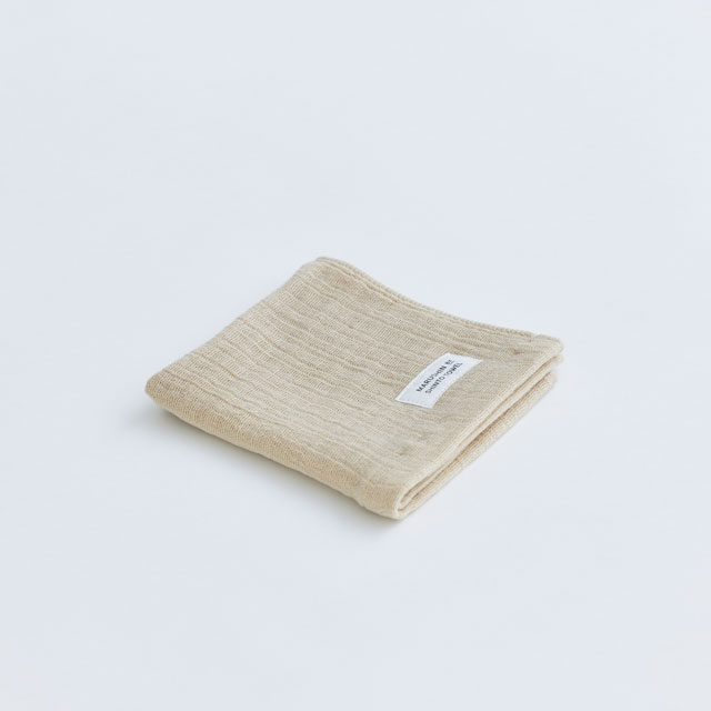 ランダムガーゼ　ハンドタオル グレー ﾊﾝﾄﾞﾀｵﾙ