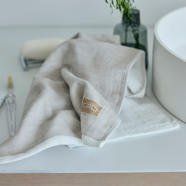 薄手でやわらかい 今治　パイルガーゼ　ロングフェイスタオル