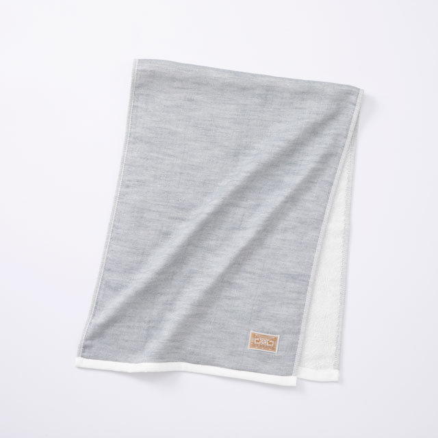 薄手でやわらかい 今治　パイルガーゼ　ロングフェイスタオル