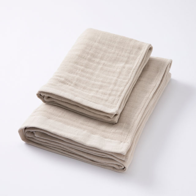 よく吸いよく乾く 泉州 雪音晒ガーゼ バスタオル