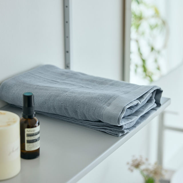 よく吸いよく乾く 泉州 雪音晒ガーゼ バスタオル