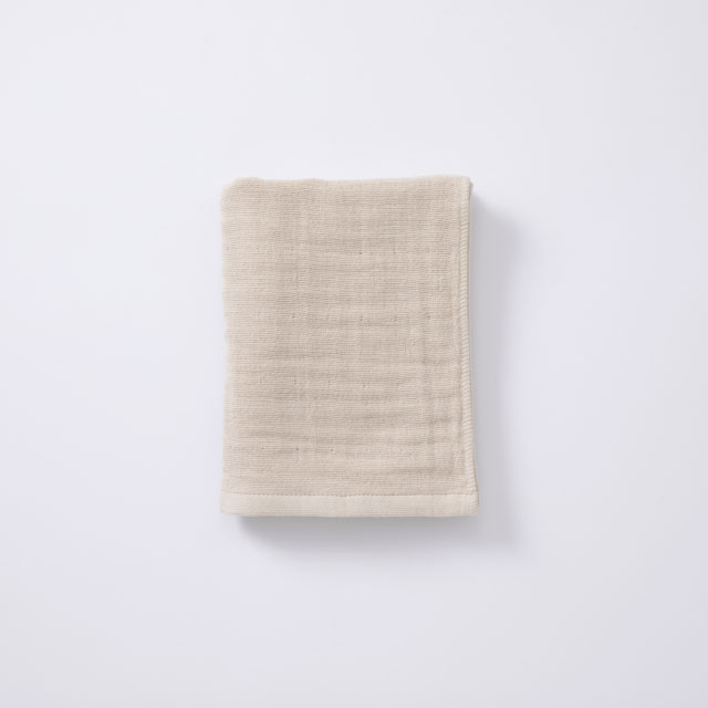 よく吸いよく乾く 泉州 雪音晒ガーゼ　ロングフェイスタオル