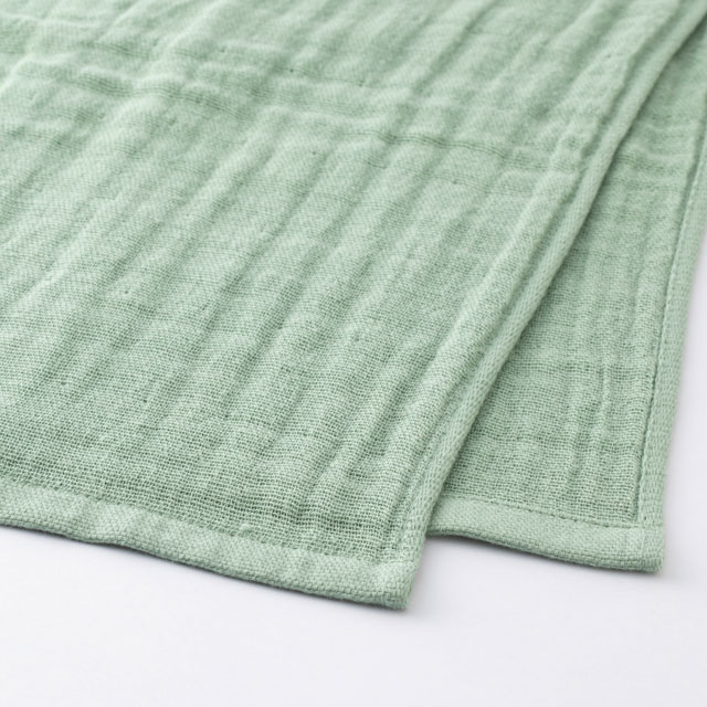 よく吸いよく乾く 泉州 雪音晒ガーゼ　ロングフェイスタオル