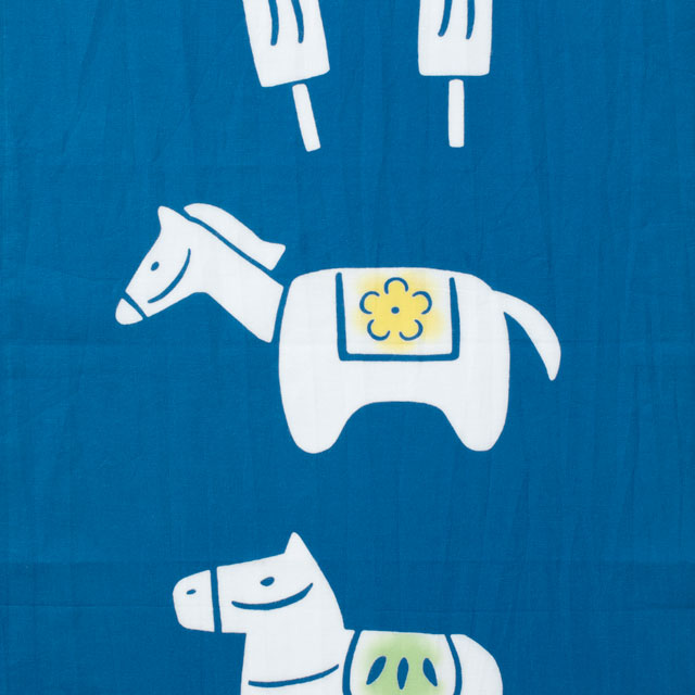 注染てぬぐい　干支玩具　午