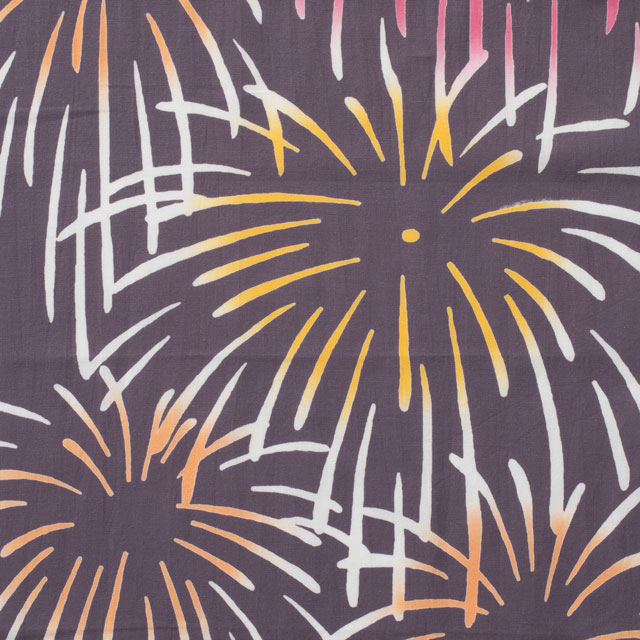 注染てぬぐい 連続花火