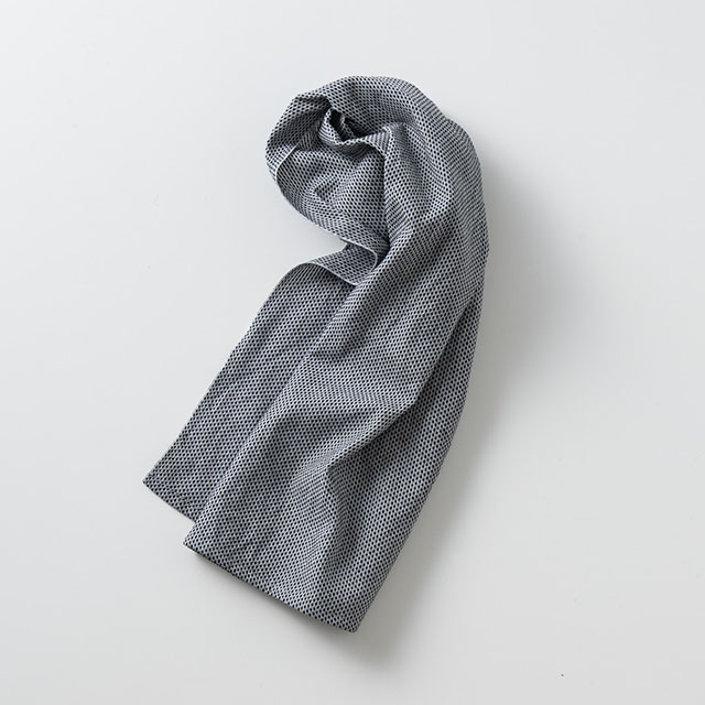 【WEB限定】LOCAL FABRIC てぬぐいタオル-刺子- 備長炭