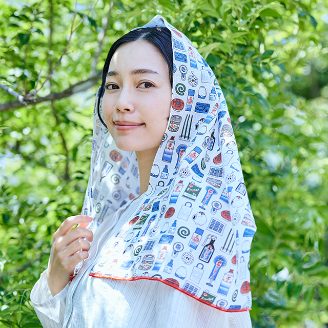 金鳥の夏日本の夏　さらさらてぬぐい