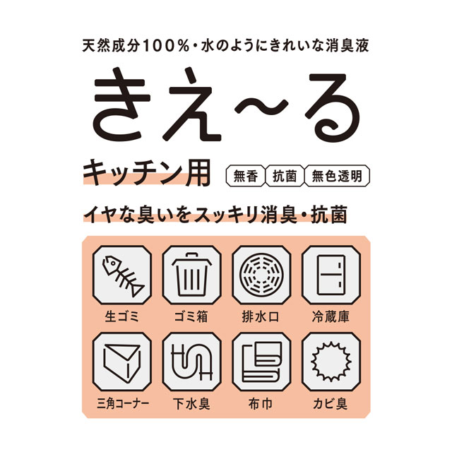 【WEB限定】きえ～るS　キッチン用　スプレー　400ml