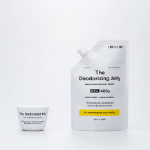 THE 消臭ゼリー by きえ～るセット (専用ポット1個＋詰替用消臭ゼリー1個)