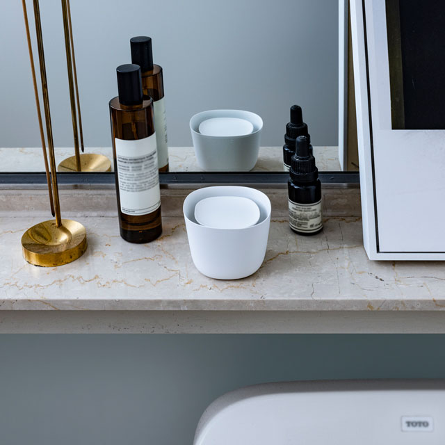 THE 消臭ゼリー by きえ～るセット (専用ポット1個＋詰替用消臭ゼリー1個)