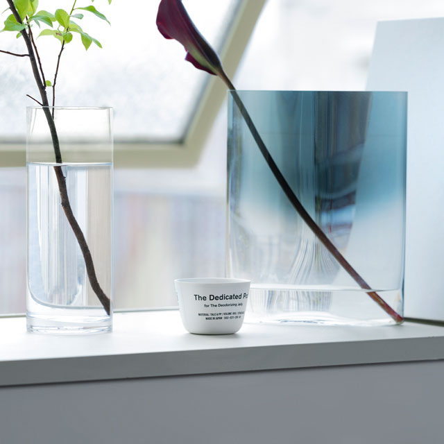 THE 消臭ゼリー by きえ～るセット (専用ポット1個＋詰替用消臭ゼリー1個)