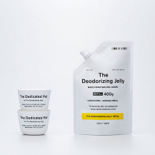 THE 消臭ゼリー by きえ～るセット (専用ポット2個＋詰替用消臭ゼリー1個)