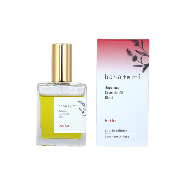 オードトワレ什器付き導入セット(オードトワレ3種(baika,jiju,kikka)×６点・店頭用テスター・アクリル什器）