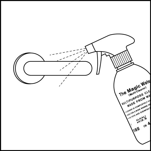 「高い除菌力を持った」The Magic Water (Multi Cleaner) 400ml