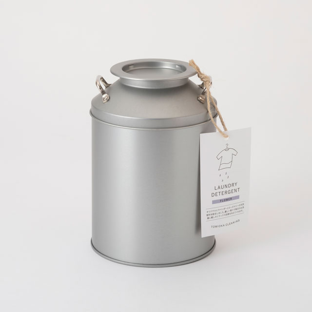 洗濯洗剤フラワー　ミルク缶入り　800g　ラベンダーとローズマリーの天然香料配合