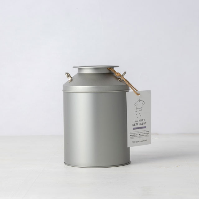 洗濯洗剤フラワー　ミルク缶入り　800g　ラベンダーとローズマリーの天然香料配合