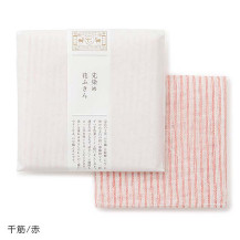 先染め花ふきん　千筋