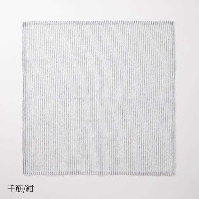 先染め花ふきん　千筋