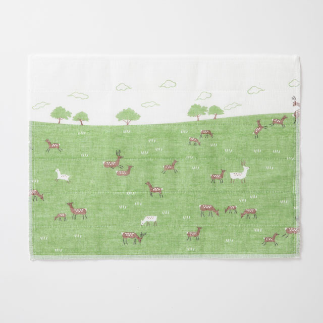 【奈良地区限定】かや織ふきん　若草山