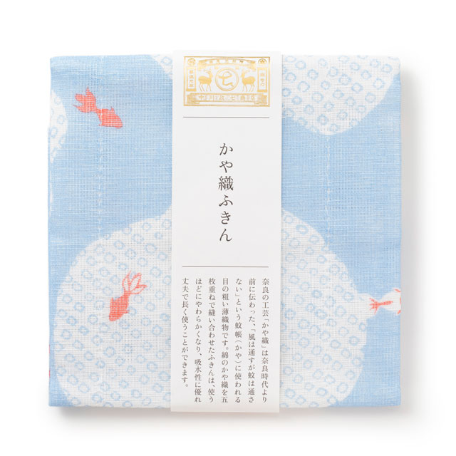 かや織ふきん　金魚