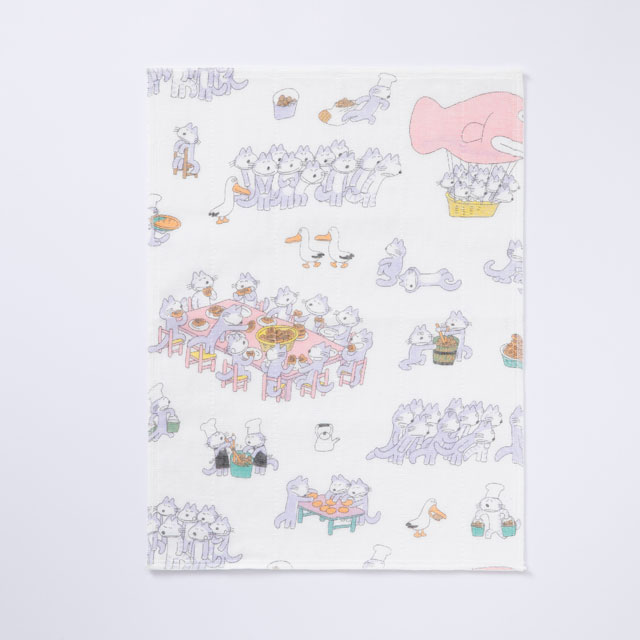 11ぴきのねこ かや織ふきん