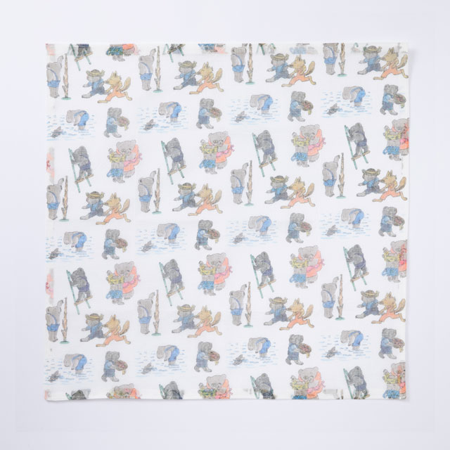 くまの子ウーフ 花ふきん