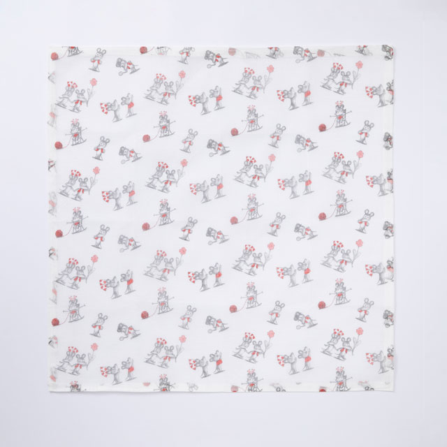 ねずみくんのチョッキ 花ふきん