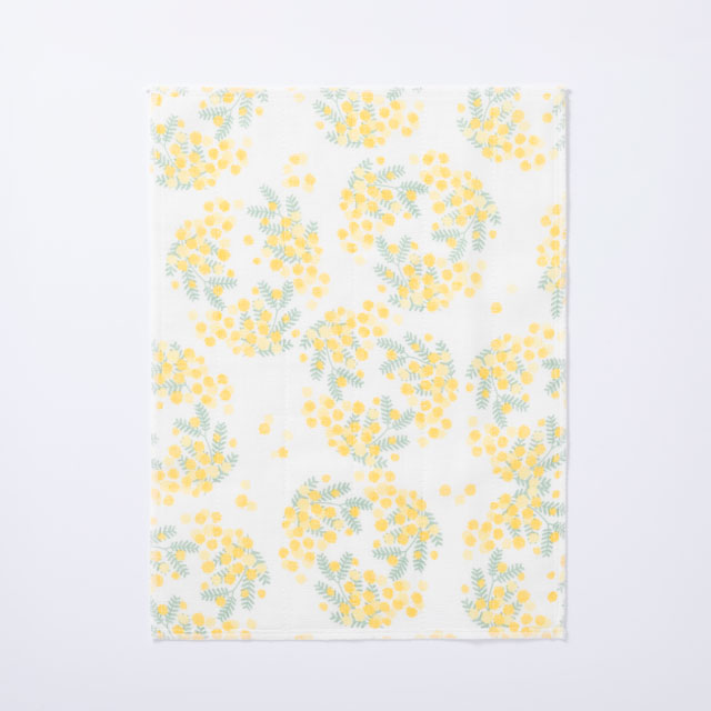 かや織ふきん　ミモザ