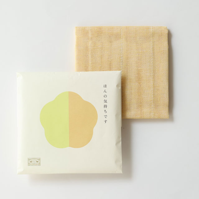 ごあいさつかや織ふきん 亀甲 よろしくお願いします